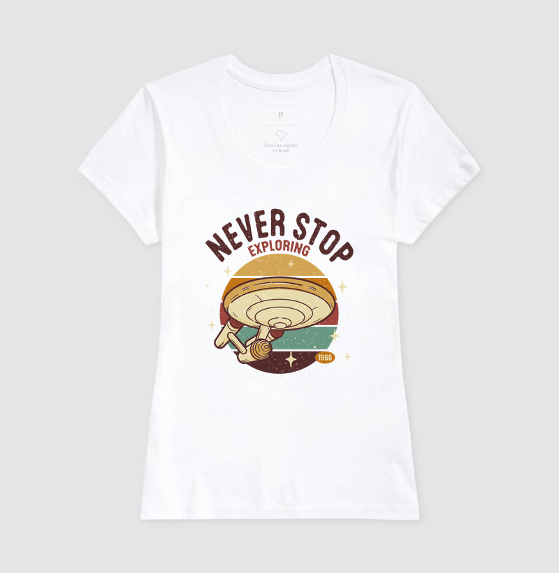 Camiseta Never Stop Exploring - Imagem 3