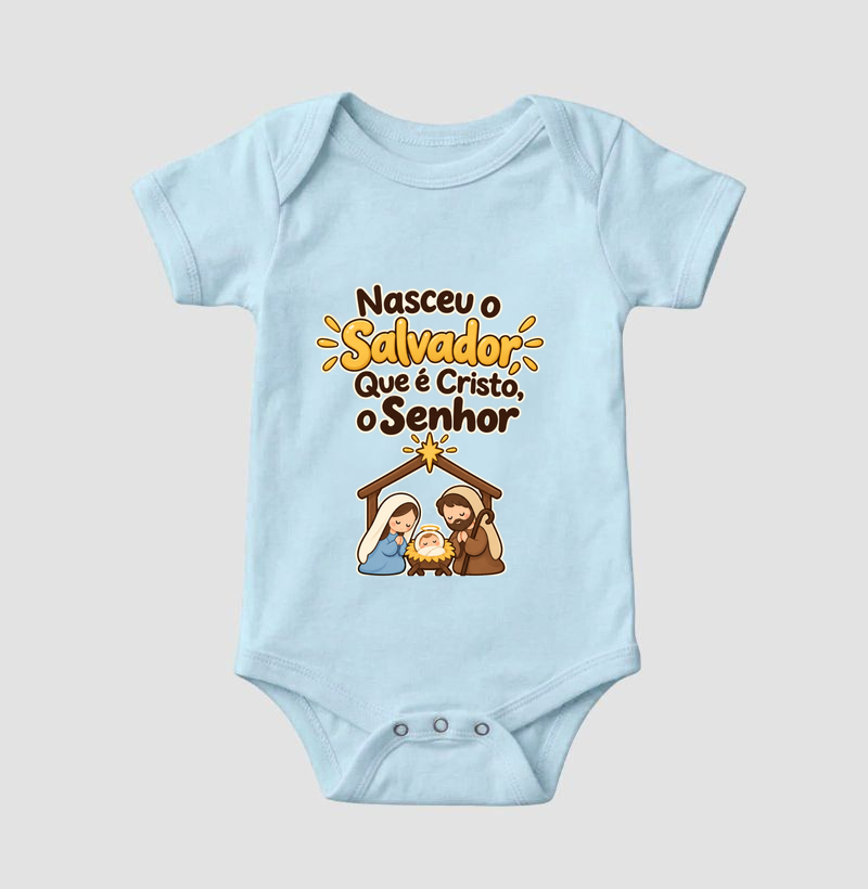 Nasceu o Salvador | Natal Cristão Baby - Imagem 4