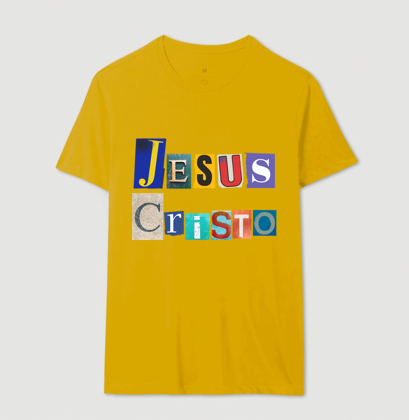 Camiseta Cristã Jesus Cristo Colagem - Imagem 14