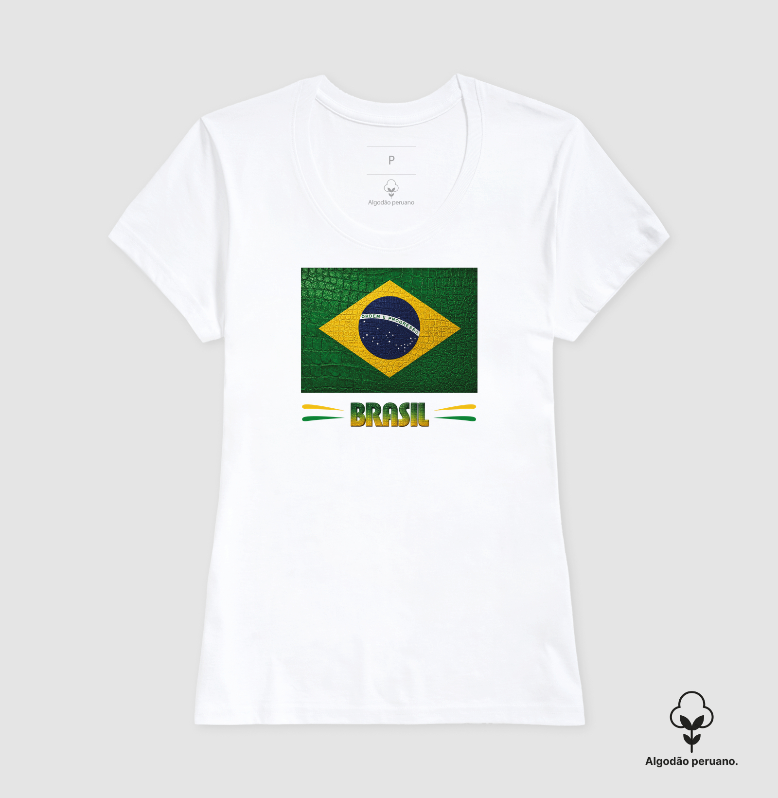 Camiseta Bandeira do BR estilizada (Masculina e Feminina) - Imagem 6