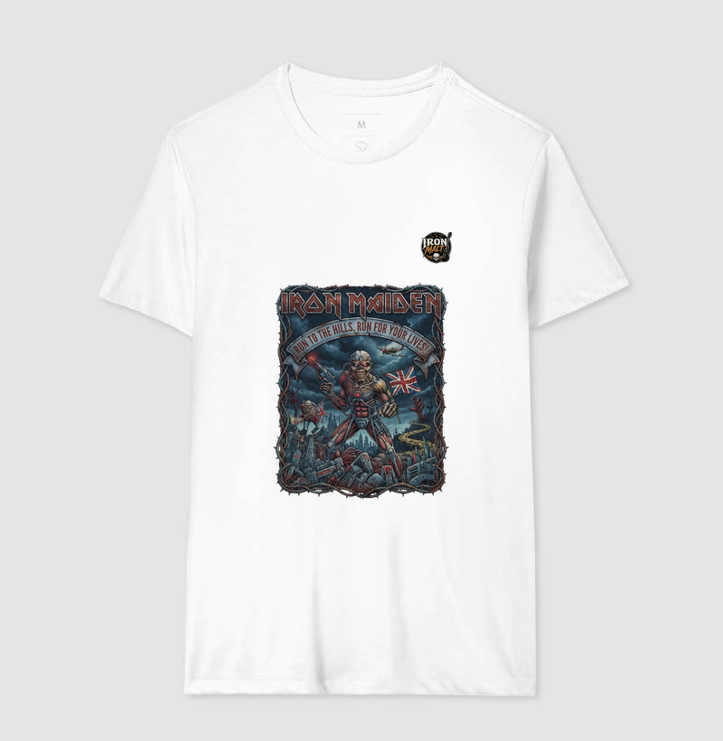 Camiseta Iron Maiden “Run to the Hills” - Imagem 4