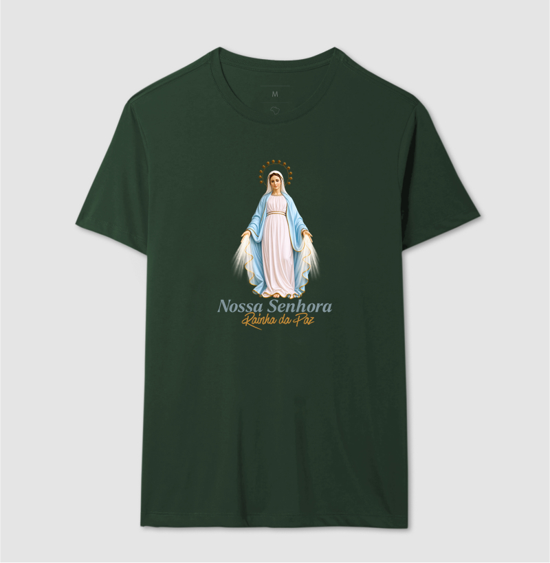 Camiseta Católica Nossa Senhora Rainha da Paz - Imagem 10