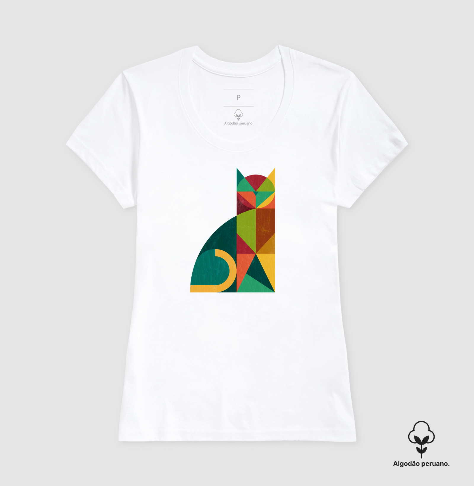 Camiseta Algodão Peruano Gatométrica - Imagem 5