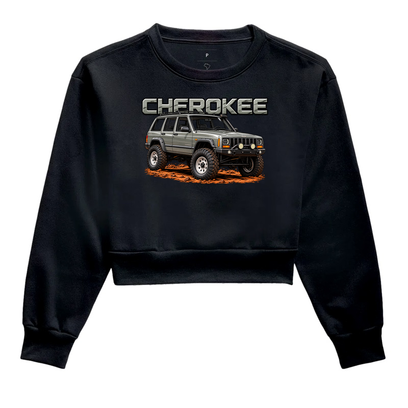 Moletom cropped feminino Cherokee - Imagem 5