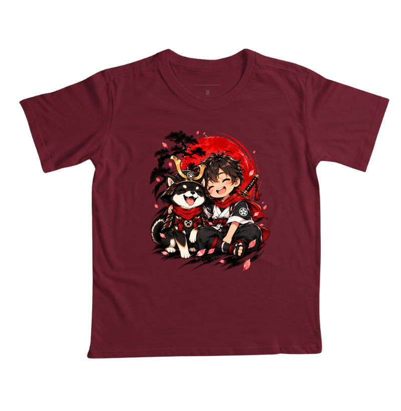 Pequeno Samurai & Shiba — Amigos de Honra (Preto) - Imagem 7