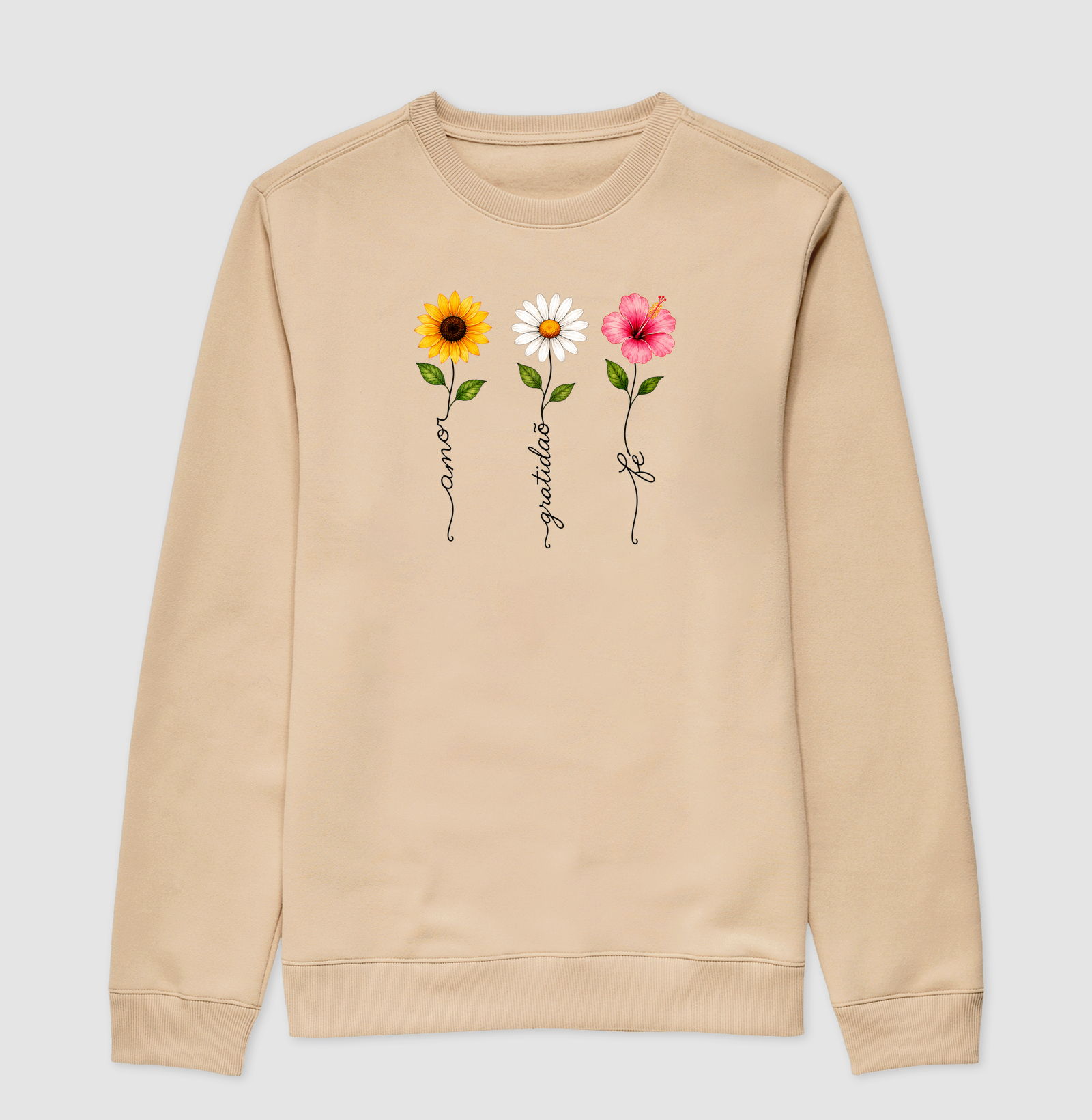 Camiseta Floresça com amor, fé e gratidão. - Imagem 3