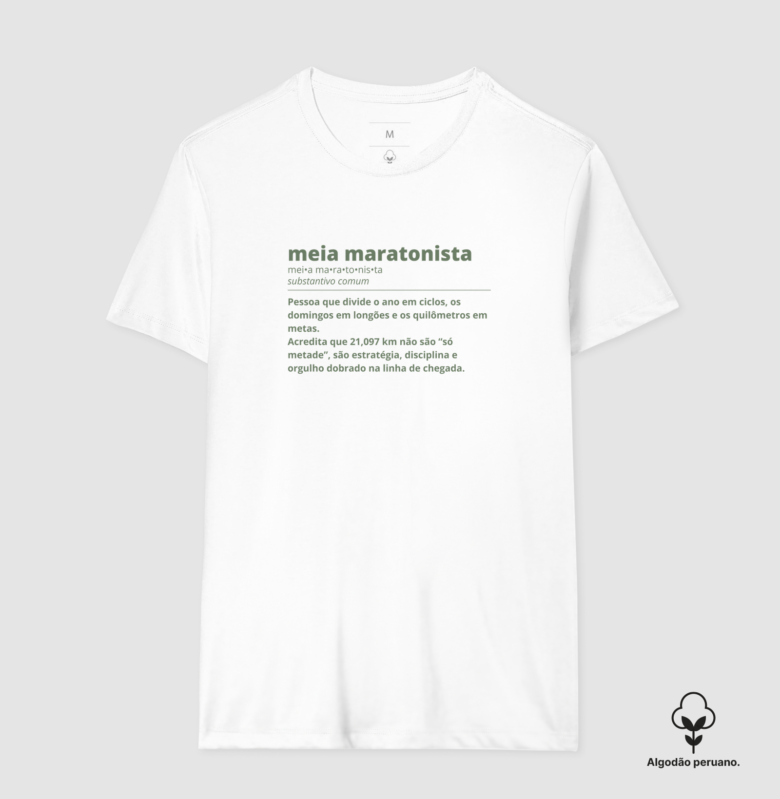 Camiseta Algodão Peruano Meia Maratona - Meia Maratonista Dicionário - Imagem 7