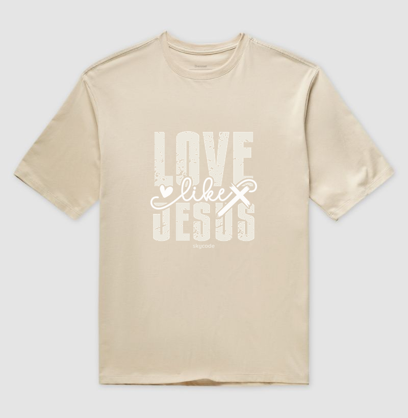 Camiseta Oversized Love like Jesus - Imagem 2