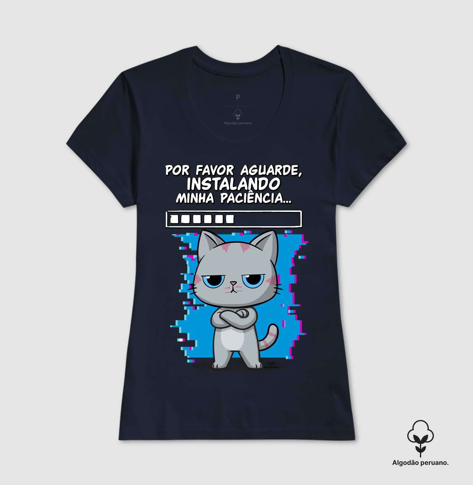 Camiseta Gato Sincero Paciência - Imagem 7