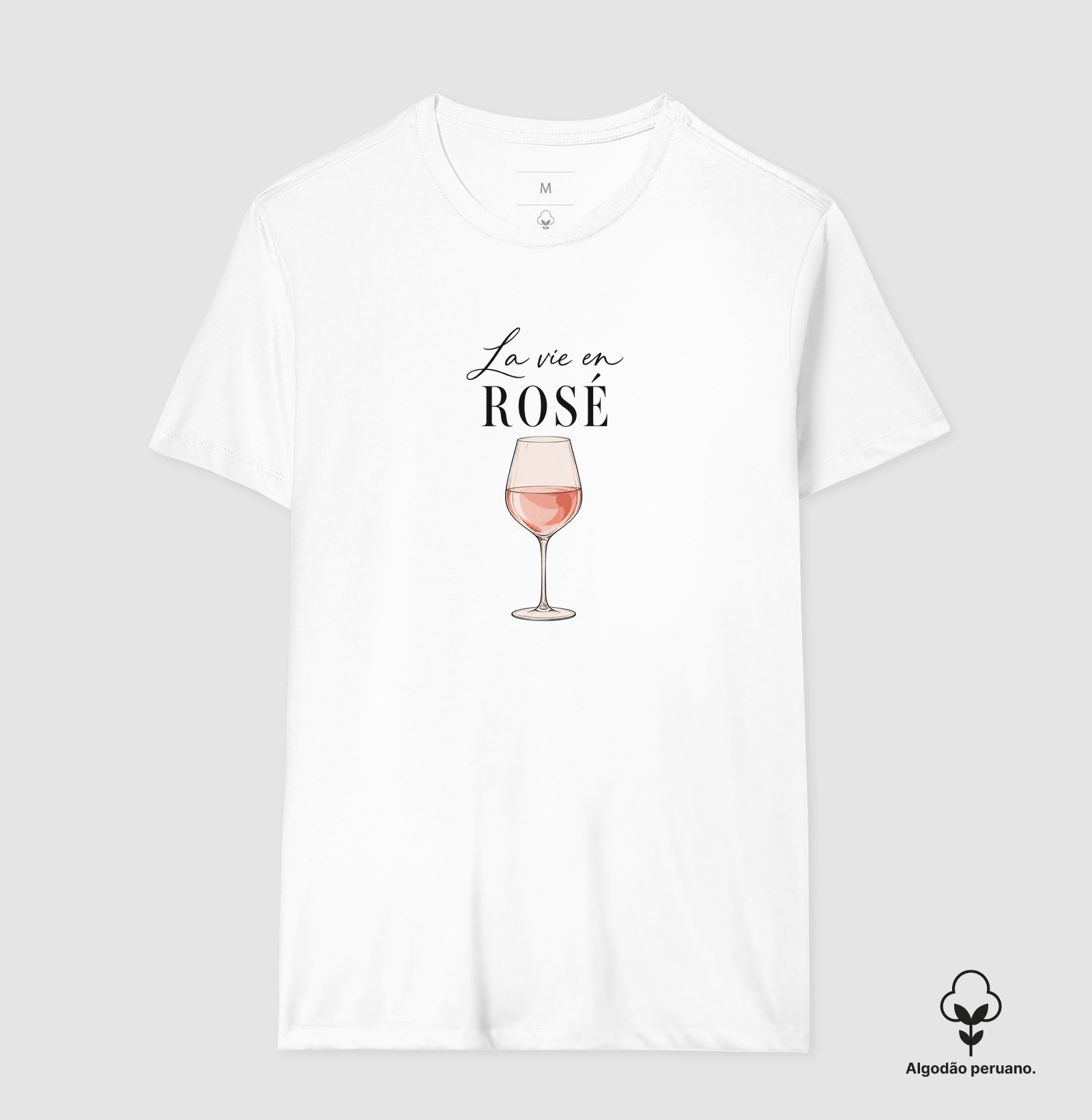 Camiseta La Vie en Rosé – Taça de Vinho Rosé - Imagem 2