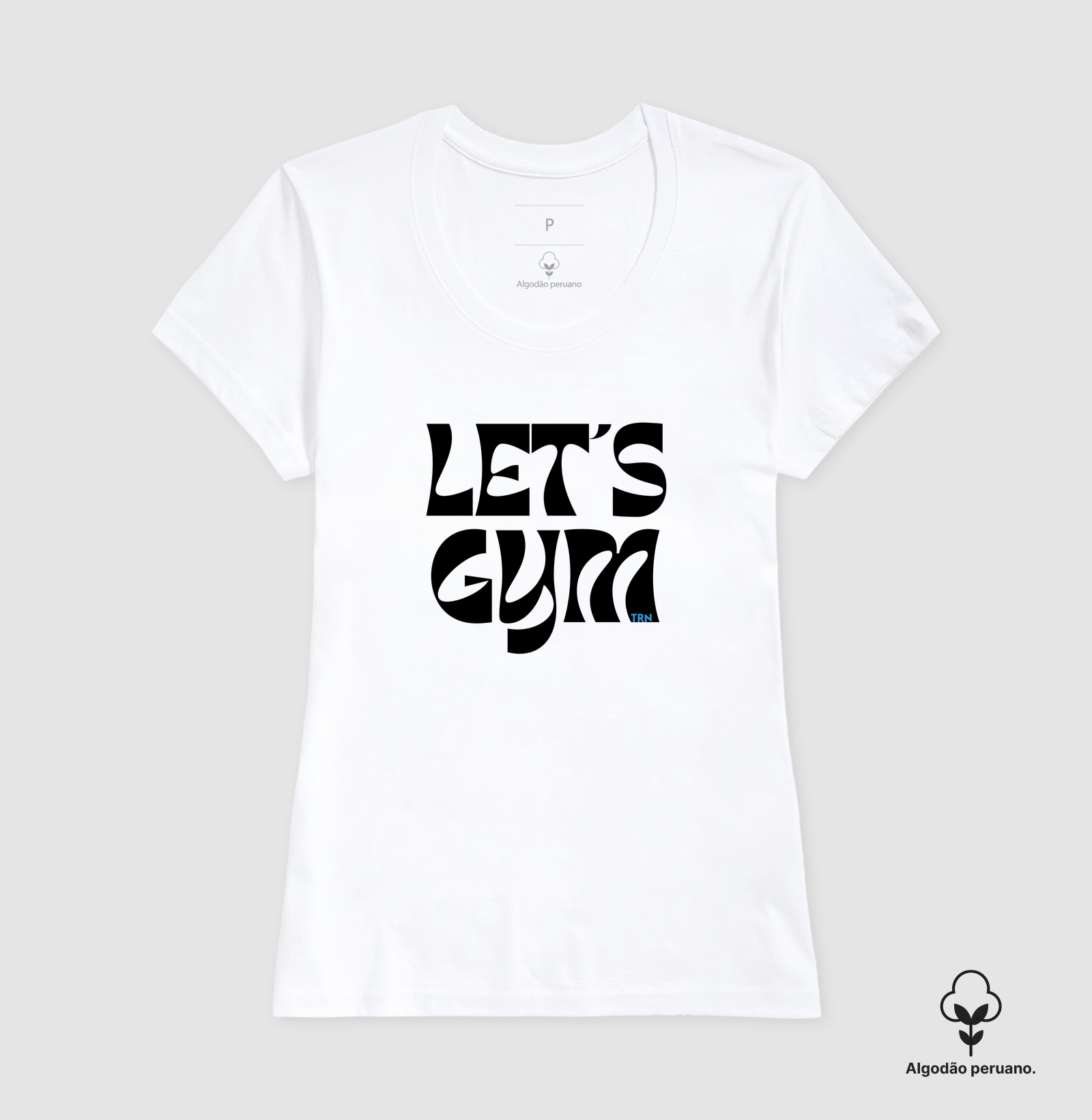 Camiseta Algodão Peruano LET'S GYM – TRN | Camiseta Premium Fitness para Academia - Imagem 7