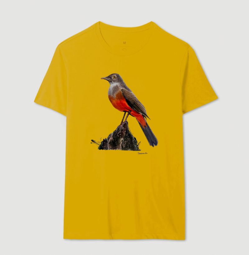 Camiseta Sabiá-Laranjeira – Aves do Brasil - Imagem 14