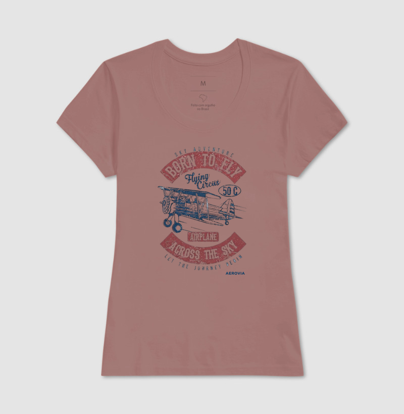 CAMISETA Vintage Born to fly - Imagem 12