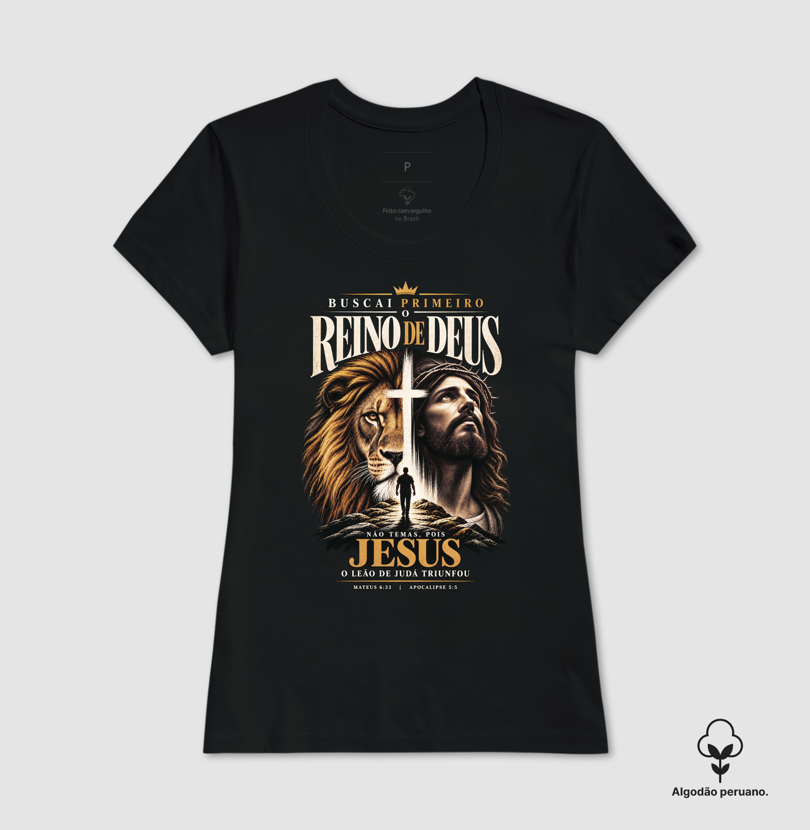 Buscai Primeiro o Reino de Deus - Algodão Peruano - Premium - Imagem 2