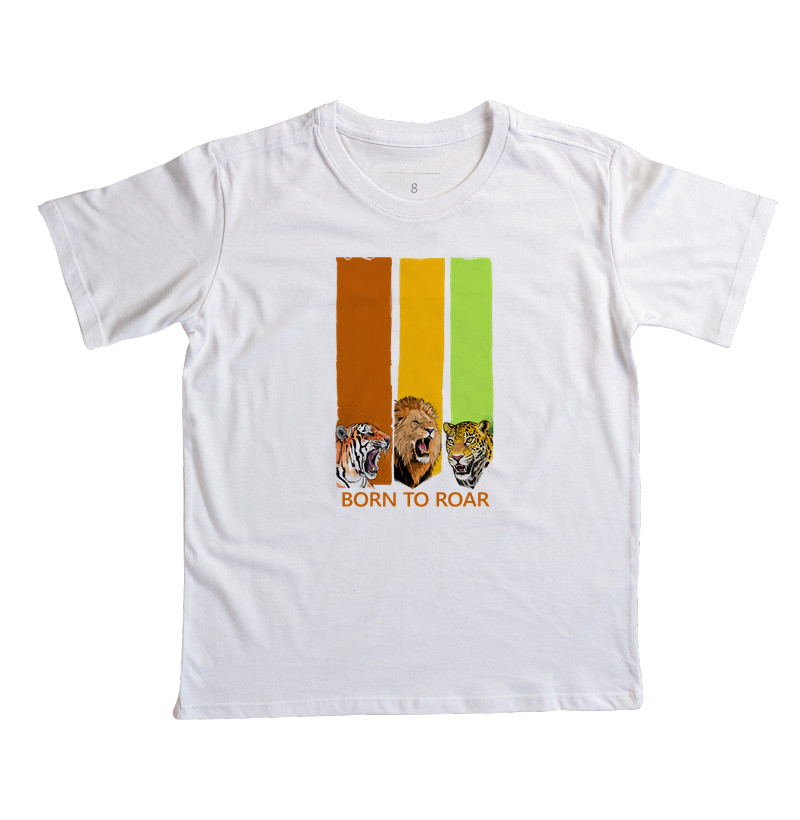 Camiseta Infantil Born to Roar (Nascido para Rugir) - Imagem 3