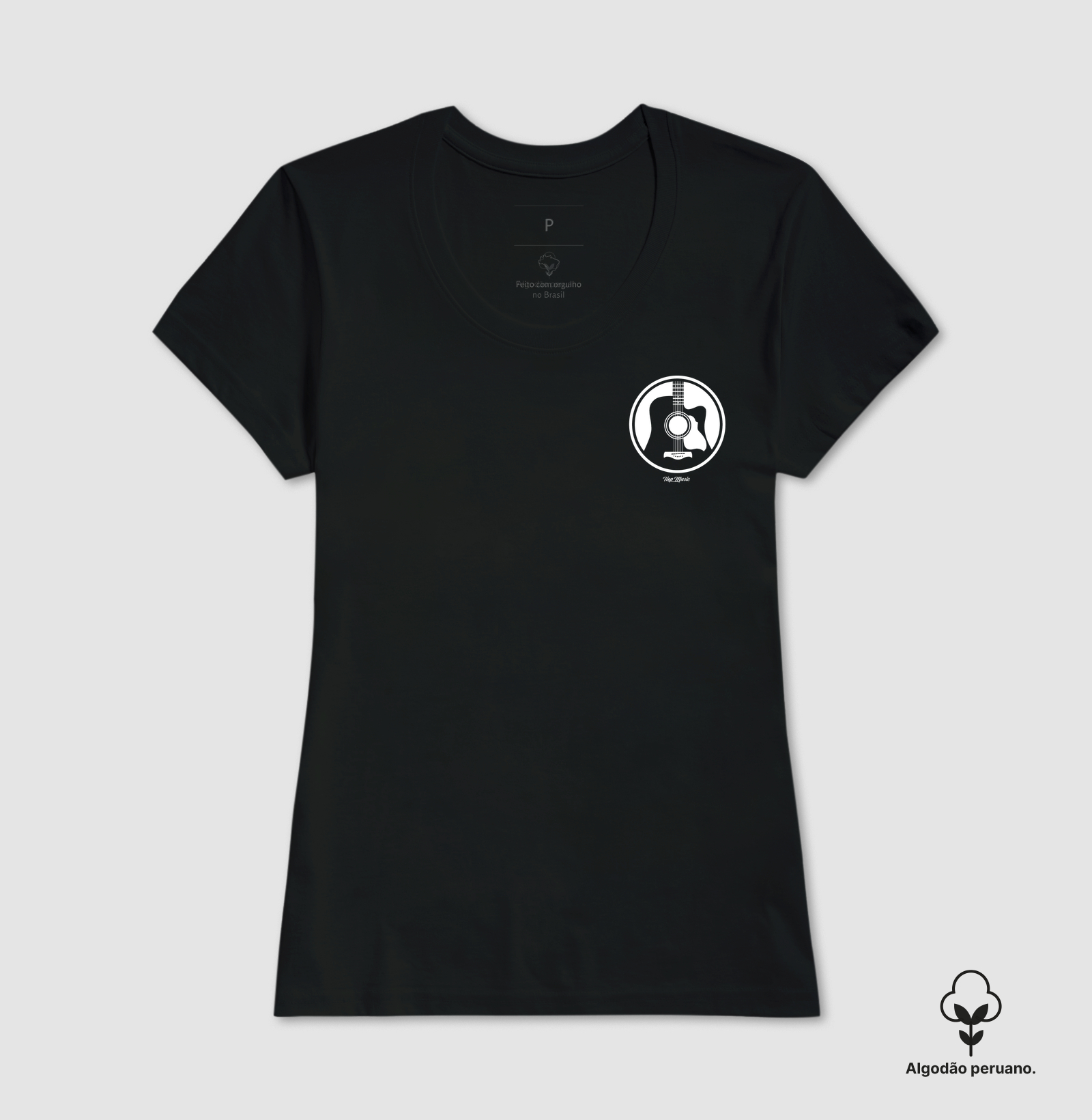 Acoustic Guitar Circle Minimalist - Imagem 6