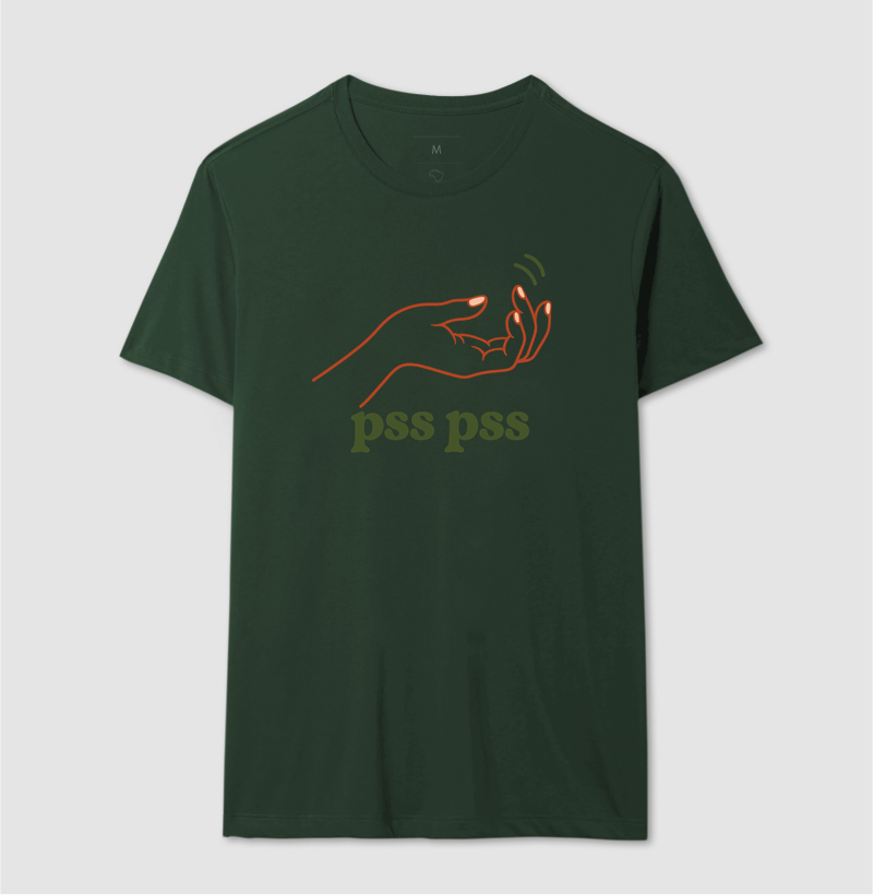 Camiseta Gato Engraçada "pss pss" | Cat Lover | Pelo & Pano - Imagem 12