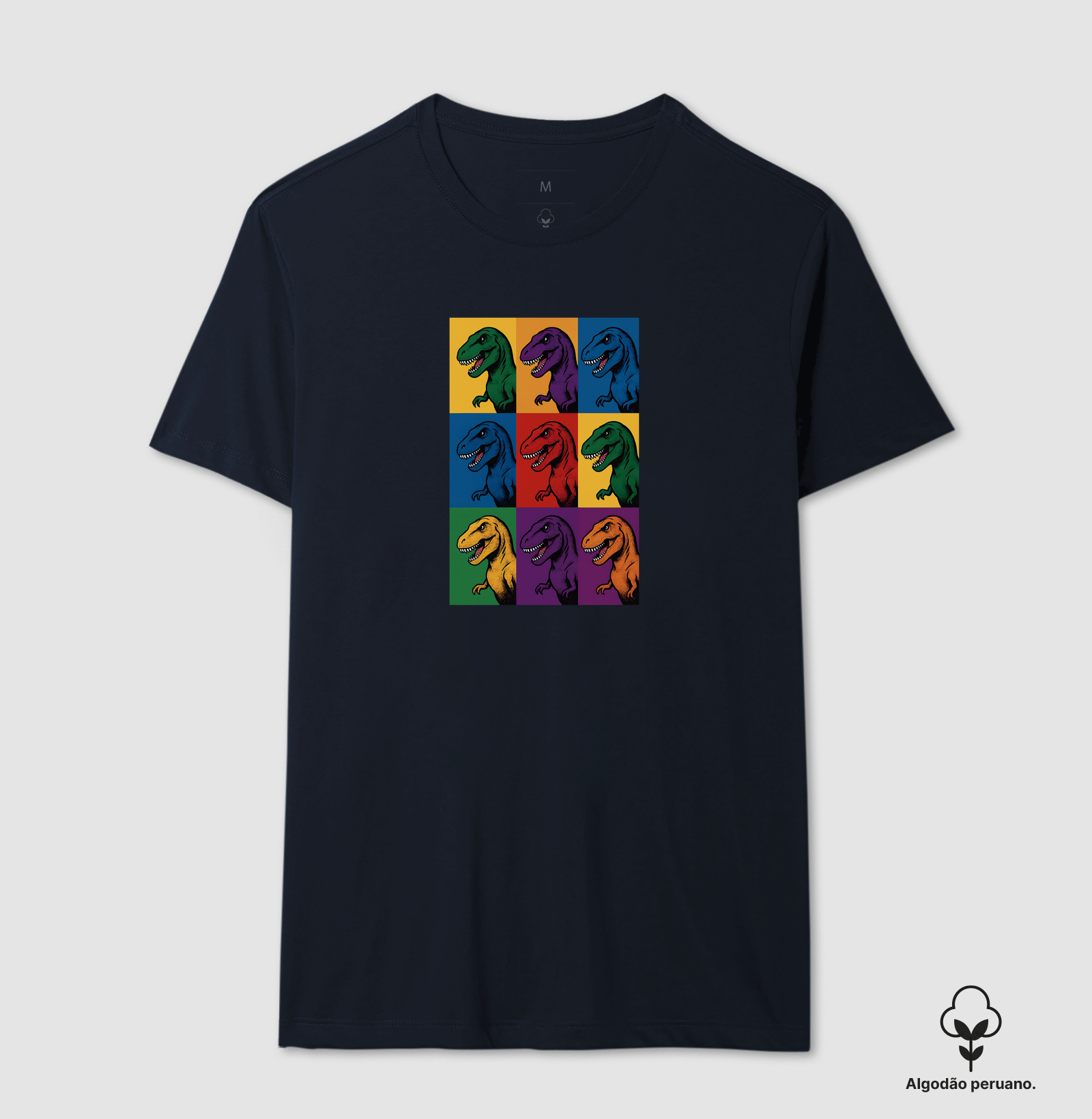 Camiseta Algodão Peruano Dino Pop T-Rex - Imagem 5