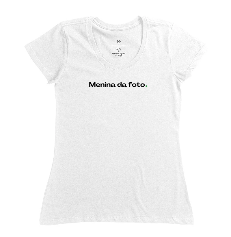 Camiseta feminina, menina da foto - Imagem 3