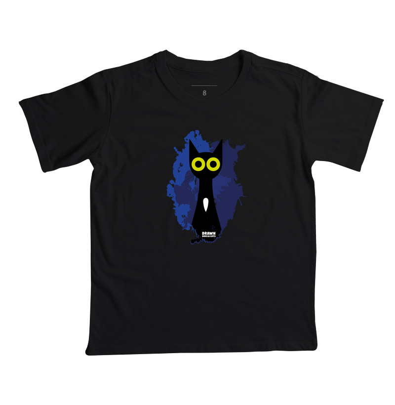 Gato preto com fundo azul - Imagem 6
