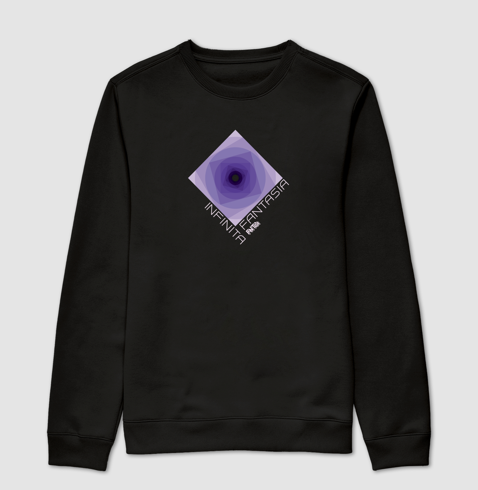 MOLETOM SUÉTER SLIM "INFINITA FANTASIA" / ROXO ESTAMPA MÉDIA