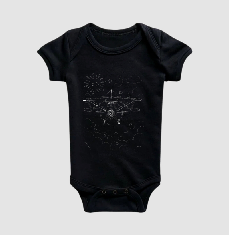 Bodyinfantil Estampa Aviãozinho Céu   - Imagem 5