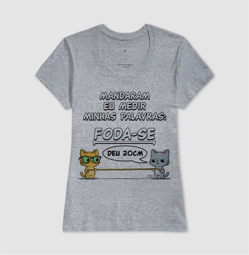 Camiseta Gato Sincero Medir Palavras - Imagem 9
