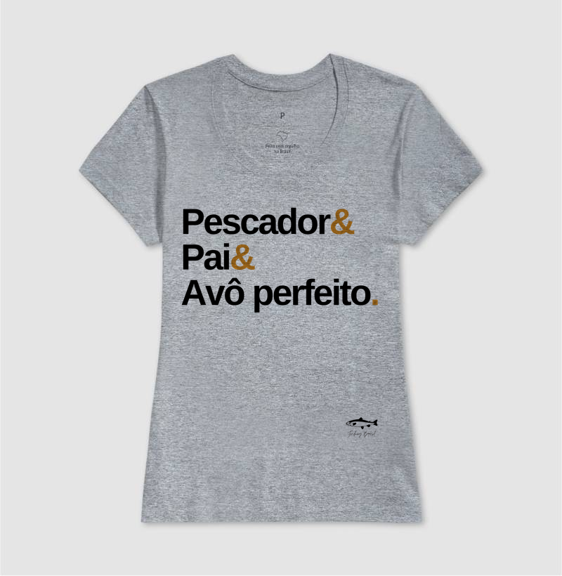 PESCADOR E PAI E AVÔ PERFEITO ( Algodão peruano) - Imagem 9