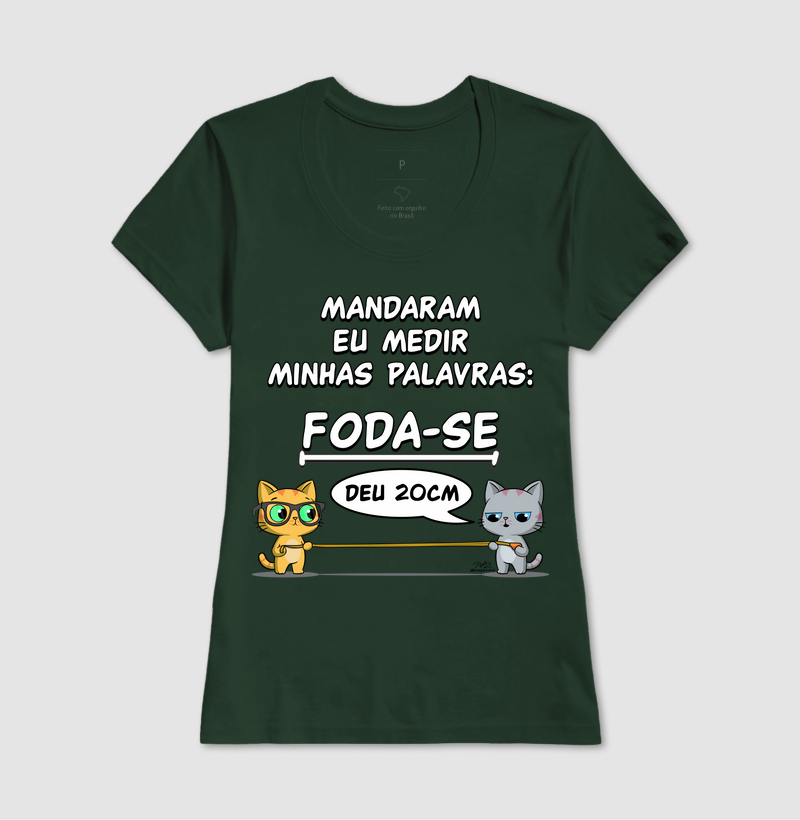 Camiseta Gato Sincero Medir Palavras - Imagem 13