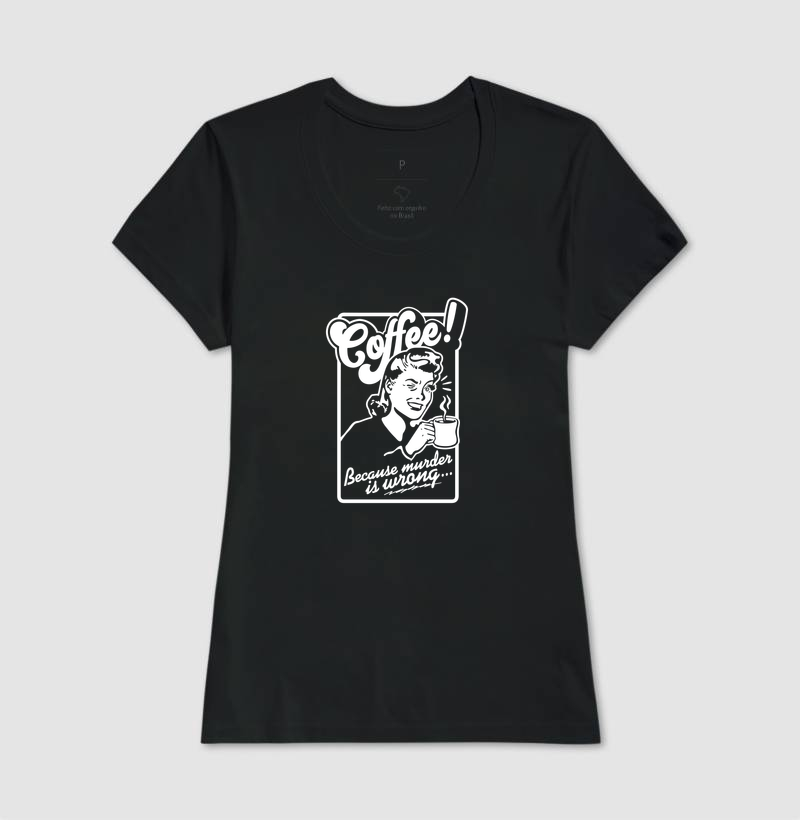 Camiseta Coffee Mulher - Imagem 3