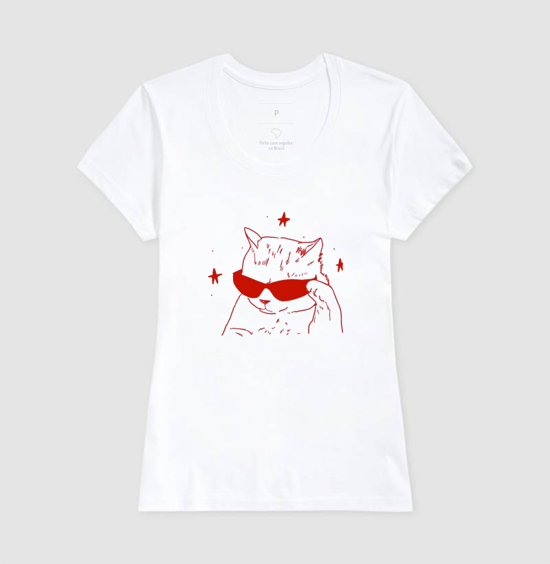 Camiseta Gato Estilo - Imagem 3