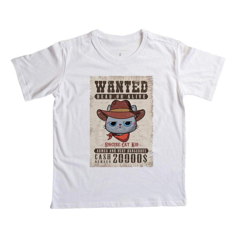 Camiseta Wanted Cat Kid - Imagem 2