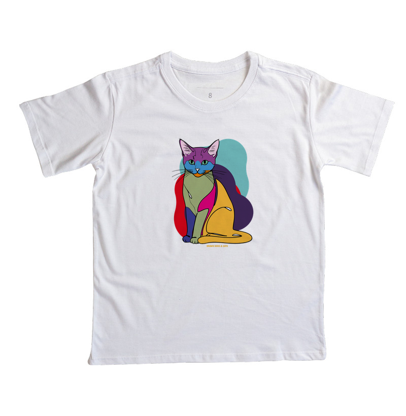 Gato e fundo coloridos - Imagem 5