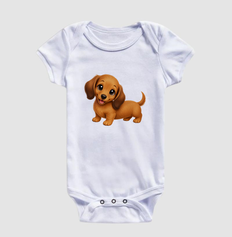 Dachshund Marrom - Desenho Animado - Imagem 3