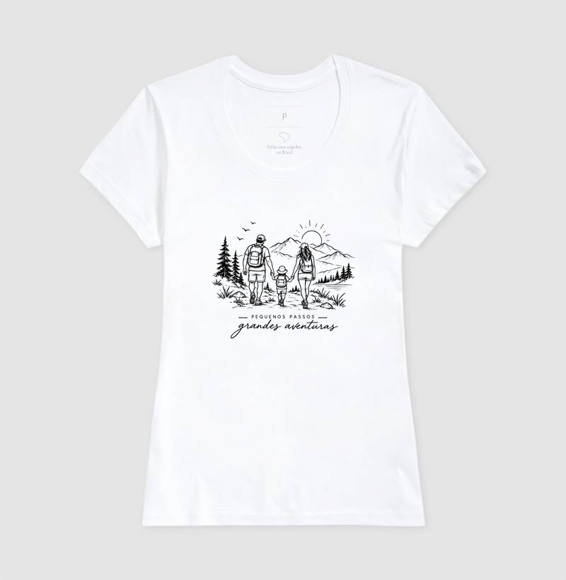 Camiseta Algodão | Pequenos Passos - Grandes Aventuras - Imagem 5