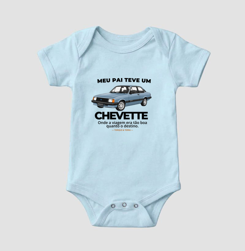 Meu pai teve uma - Chevette azul claro metálico - Imagem 4