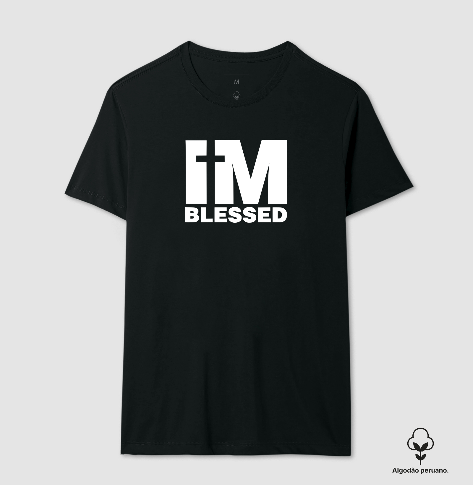 Camiseta Masc. Algodão Peruano I'm Blessed - Imagem 2