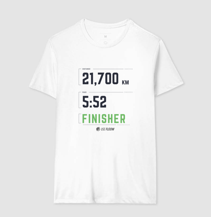 Camiseta Meia Maratona - Finisher 21,7 K Pace 5:52 - Imagem 4