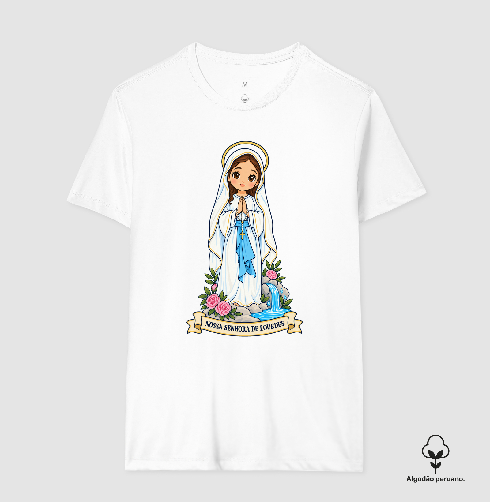 Nossa Senhora de Lourdes estilo chibi - Imagem 5