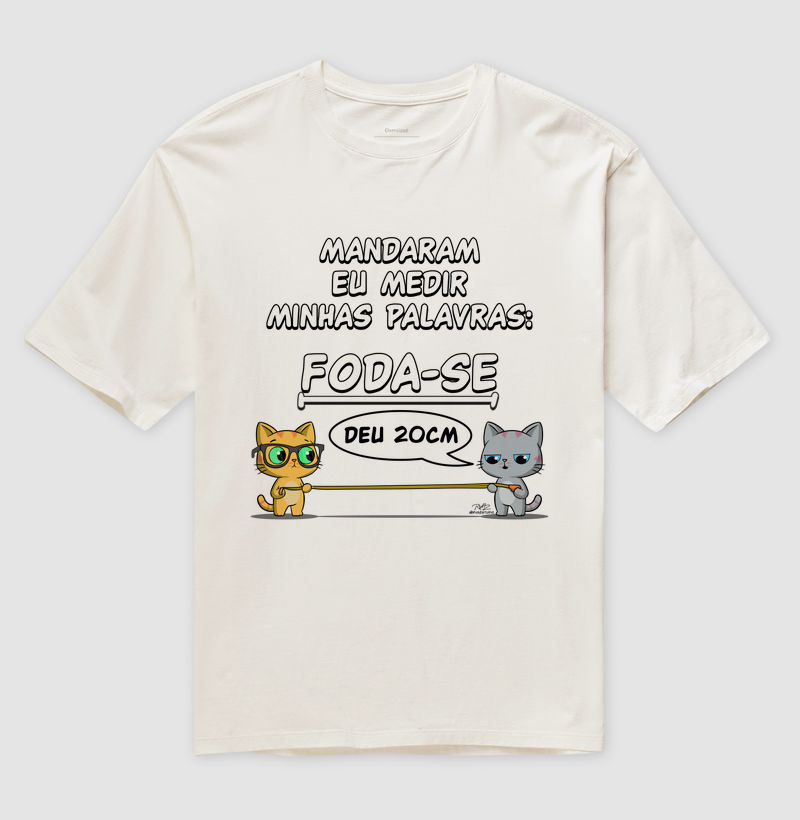 Camiseta Gato Sincero Medir Palavras - Imagem 4