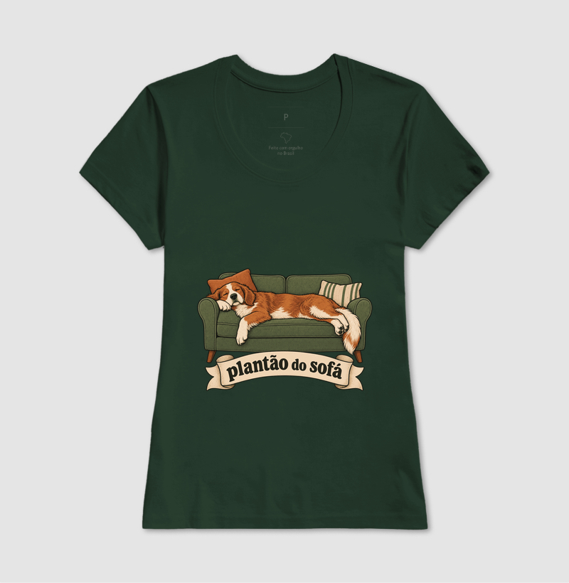 Camiseta Cachorro Sofá "plantão do sofá" | Pelo & Pano - Imagem 13