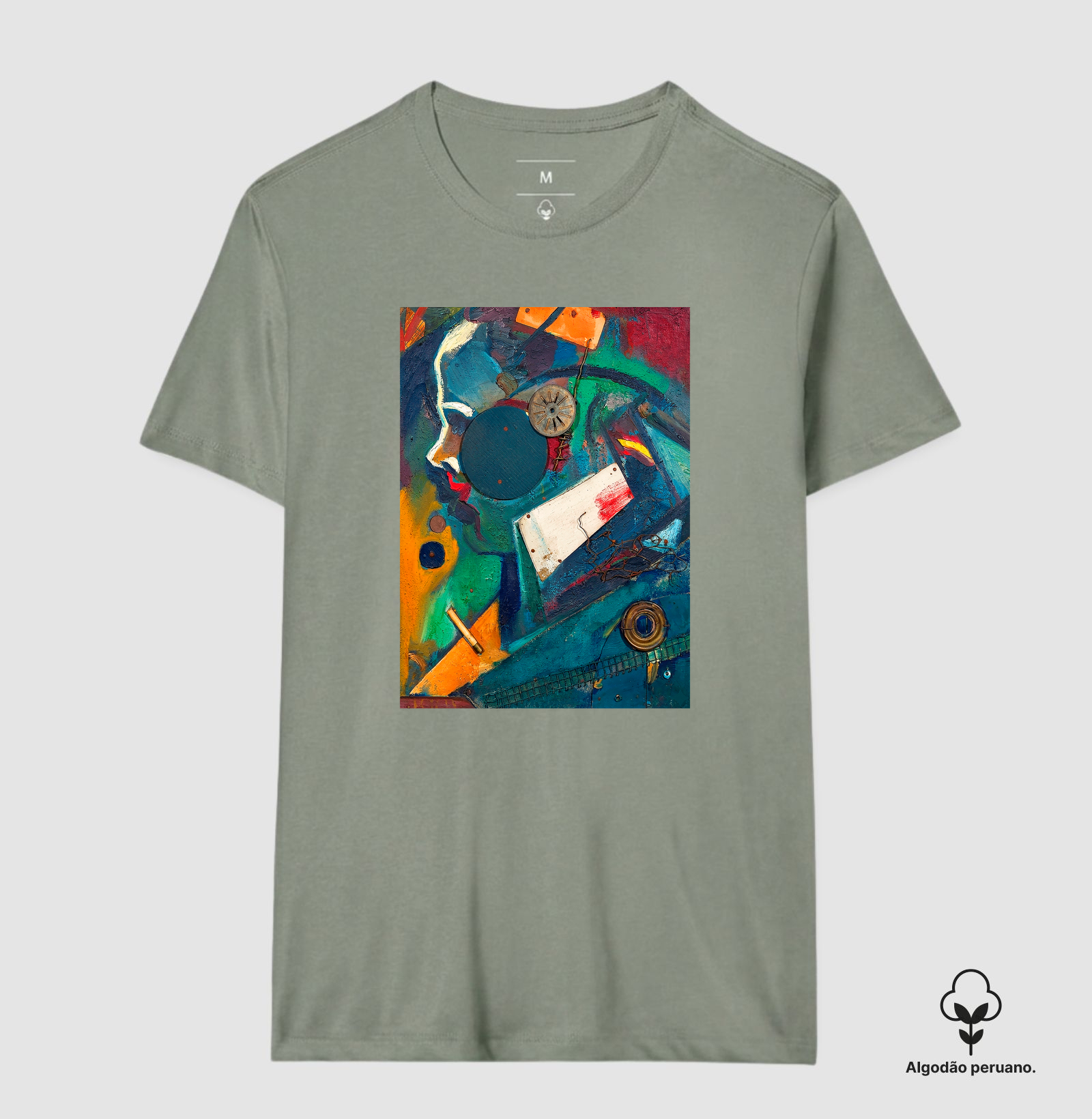 Camiseta Algodão Peruano Tanguis Kurt Schwitters  - Imagem 7