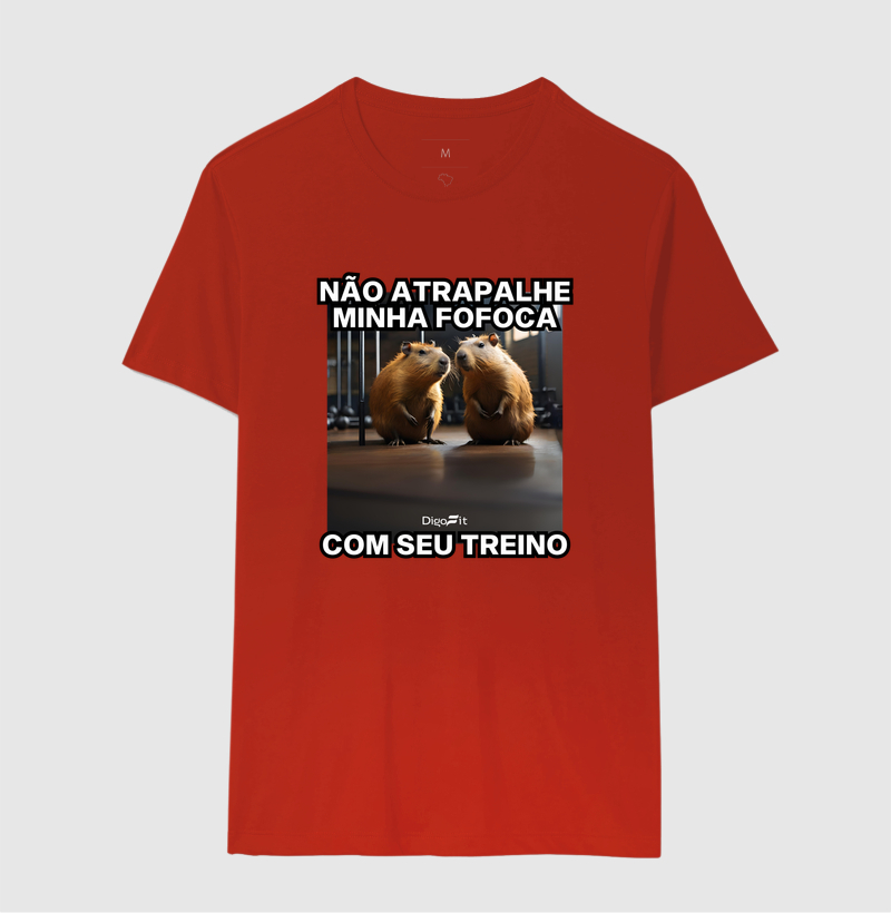 CAMISETA ACADEMIA NÃO ATRAPALHE MINHA FOFOCA COM SEU TREINO - Imagem 8