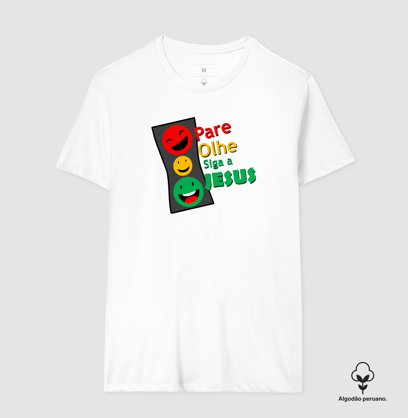 Camiseta Pare, Olhe, siga a Deus - Imagem 5