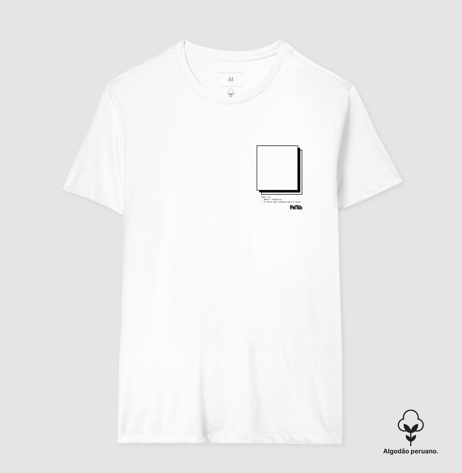 T-SHIRT "CAOS" / POST IT (ALGODÃO PERUANO)