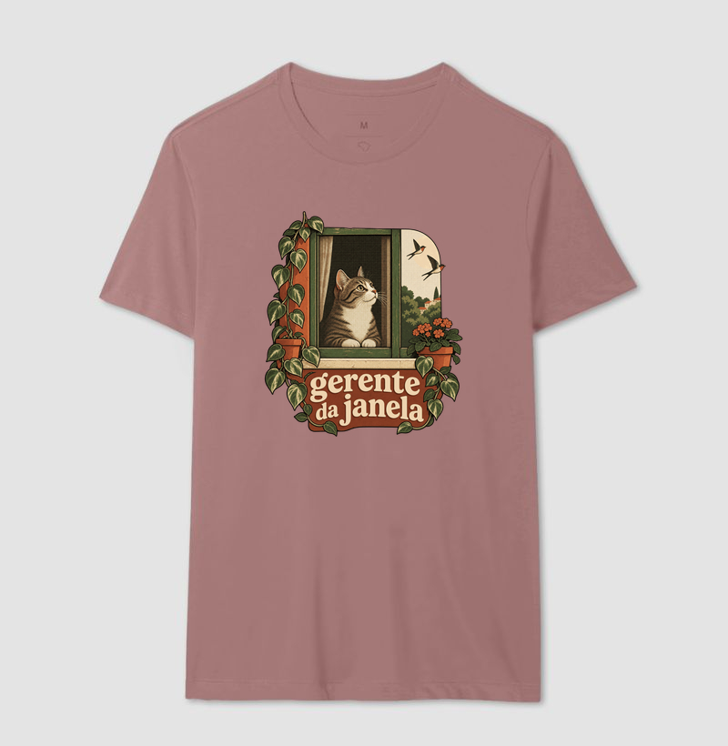 Camiseta Gato Janela "gerente da janela" | Pelo & Pano - Imagem 16