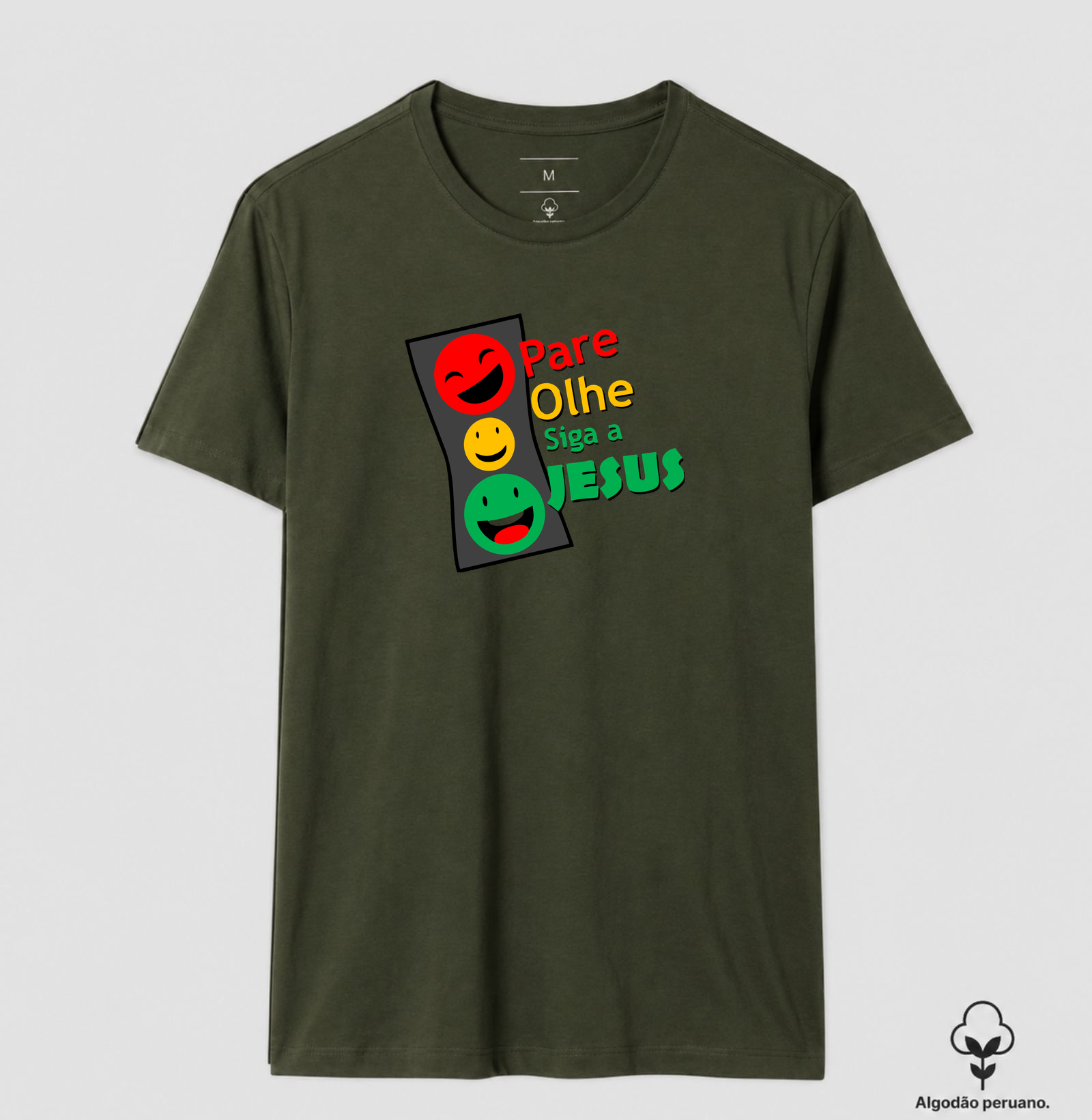 Camiseta Pare, Olhe, siga a Deus - Imagem 9