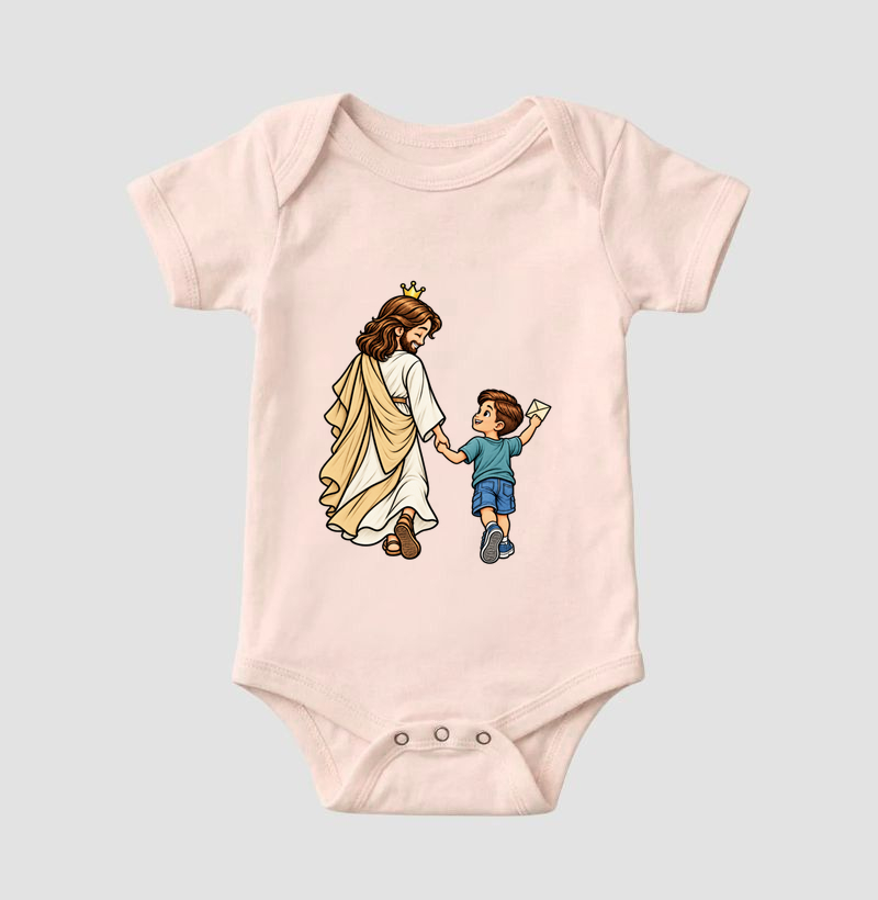 Camiseta Infantil Caminhando Juntos - Menino - Imagem 4