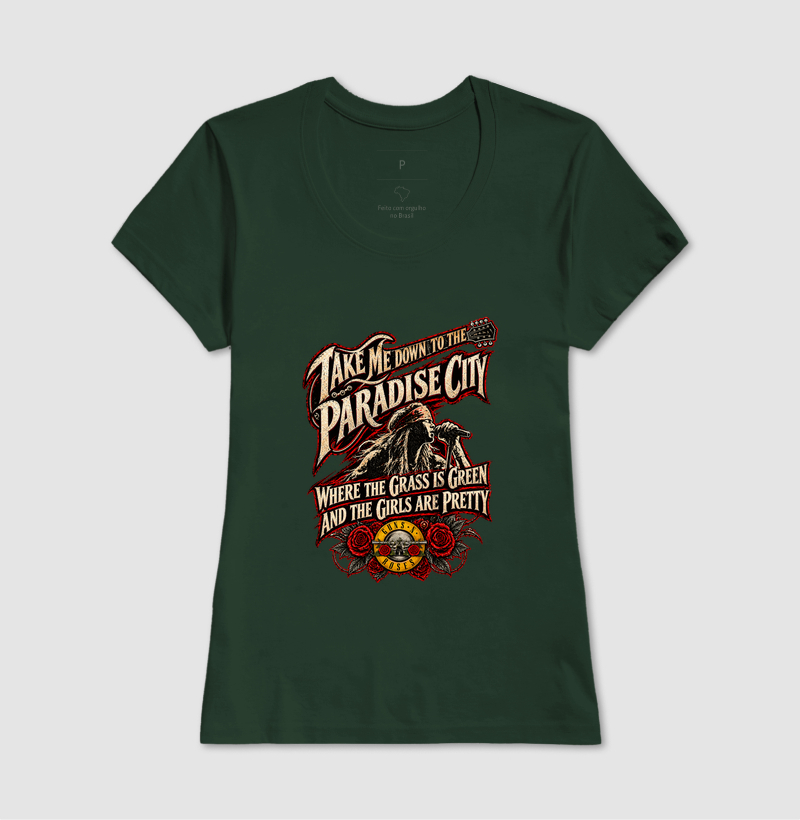 Camiseta Rock Paradise City – Guitarra e Rosas | Iron Malte - Imagem 13