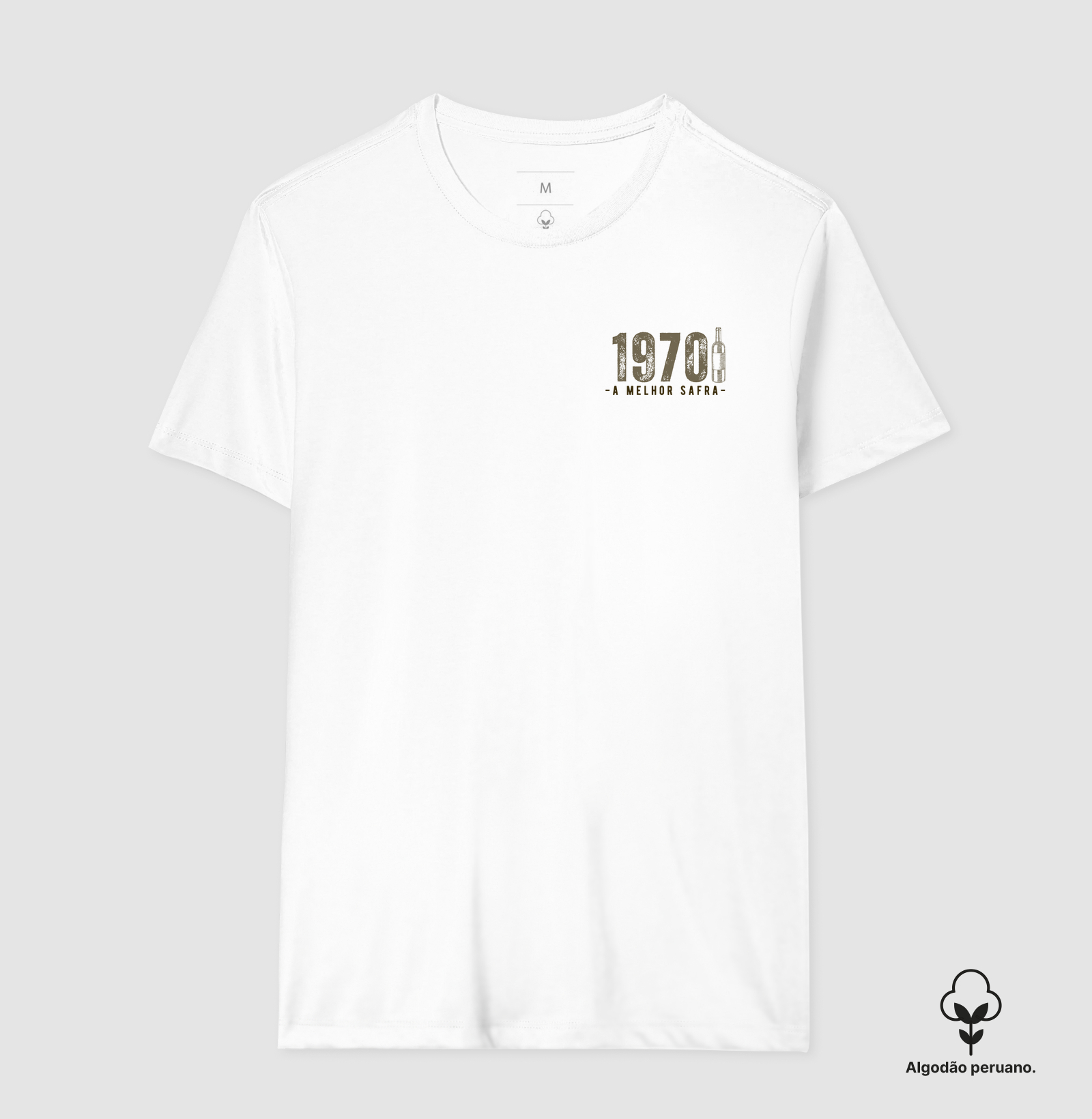 Camiseta Vinho - A Melhor Safra 1970 - Bolso (cor única) - Imagem 9